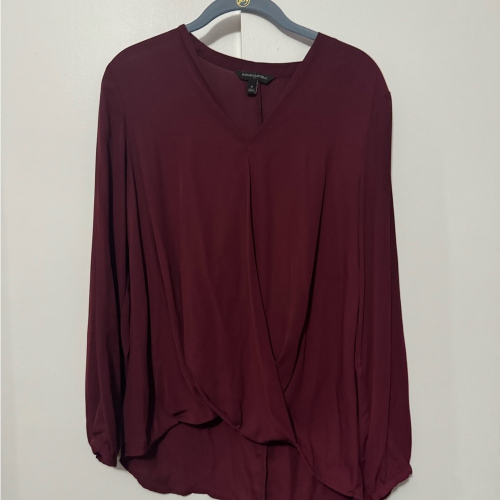 Banana Republic Deep Red Blouse